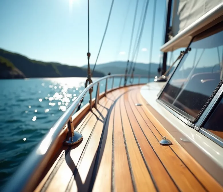 Teakdeck Reinigung und Pflege Yacht
