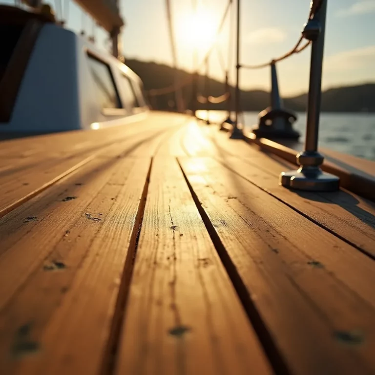 Teakdeck pflegen: So bleibt das Holz deines Segelboots lange schön