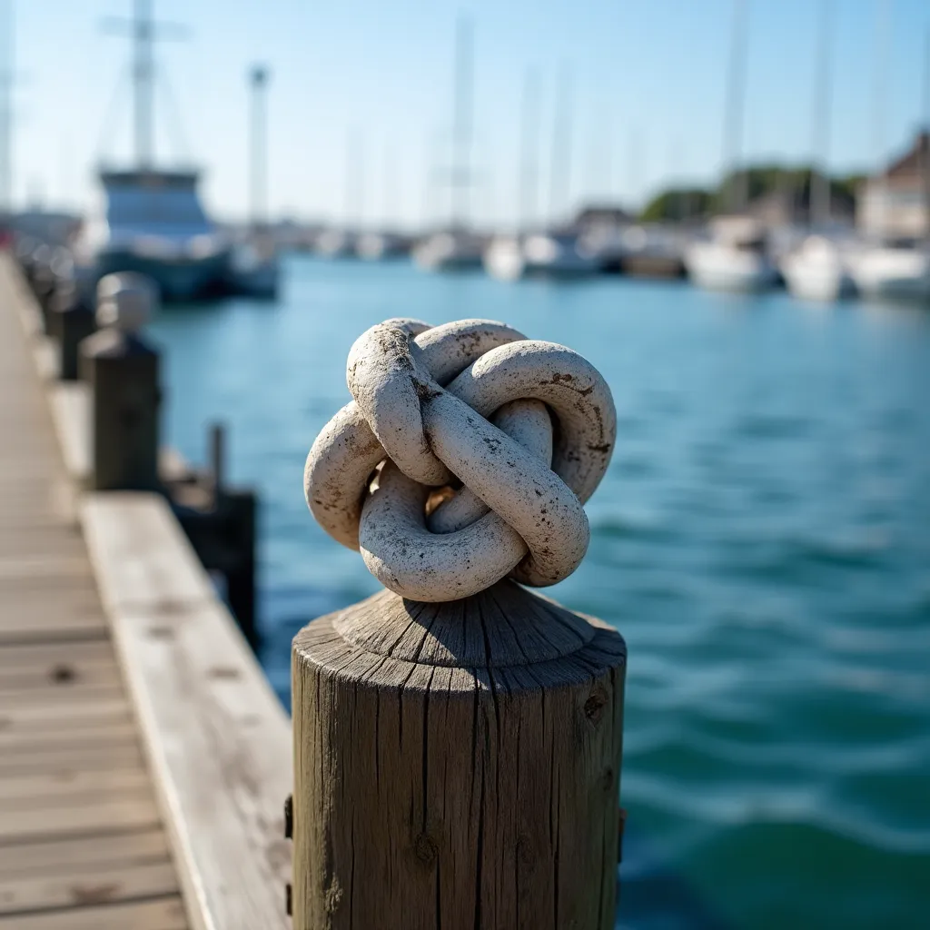Webleinstek am Pfosten