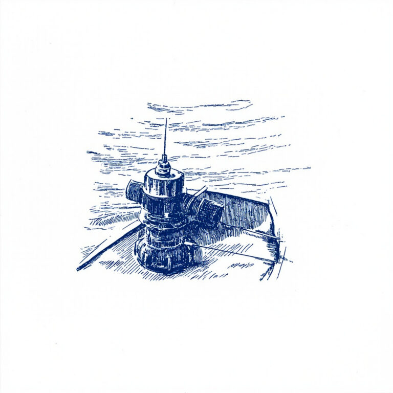 Seeventil-Wartung auf Segelboot, Bronze-Seeventil geoeffnet mit Korrosionspruefung