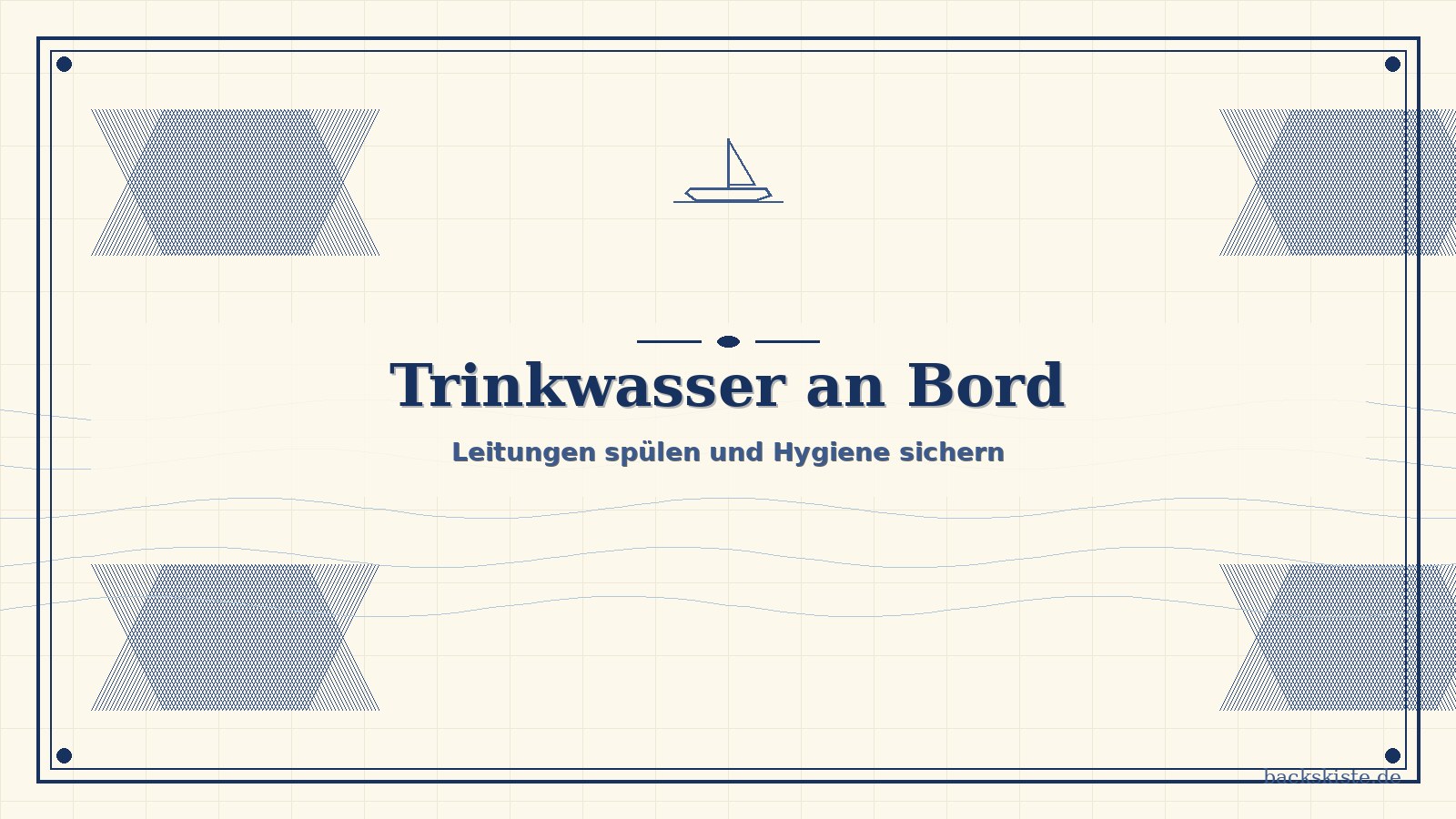Trinkwasser an Bord Leitungen spuelen - Ansicht 24
